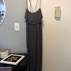 Charcoal Gray Maxi Dress